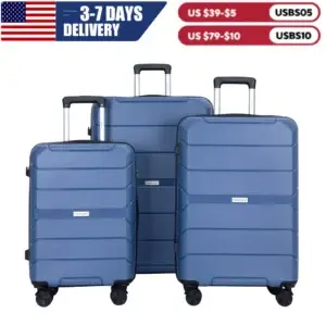 Travelhouse 3 pcs Suitcase Spinner Wheels