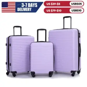 Travelhouse 3 Piece Hardside Luggage Set Hardshell