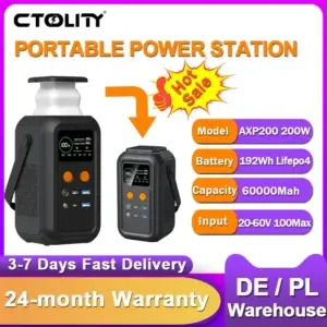 200W Power Station Camping 192Wh Lifepo4 Power