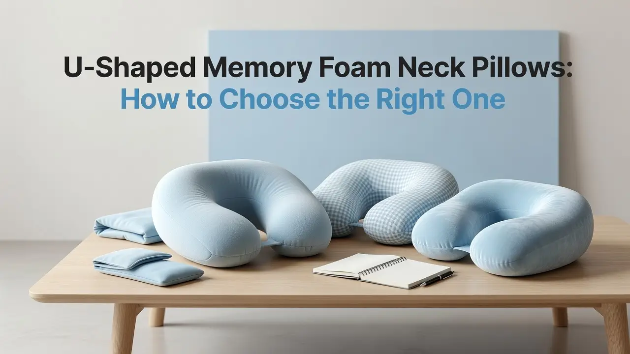 Professional header image for comparison analysis: U-Shaped Memory Foam Neck Pillows: How to Choose the Righ...