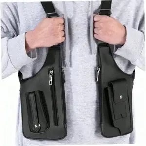 Leather Shoulder Strap Wallet Adjustable