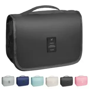 Toiletry Bag Travel Bag with Hanging hook.