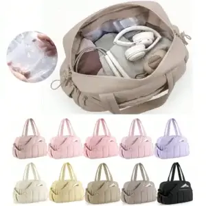 Large Capacity Shoulder Bag for Travel with Wet Pocket