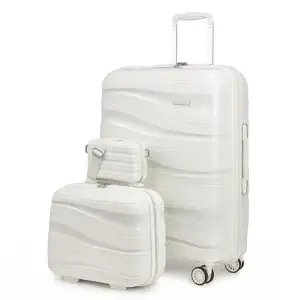 Melalenia 3-Piece 20 inch Carry-on Luggage Set,