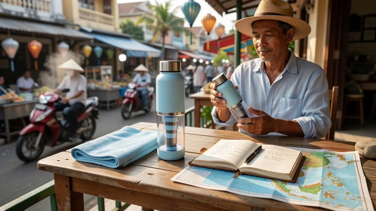 Professional header image for list-based article: What to Know Before Buying a Water Filter Bottle for Travel