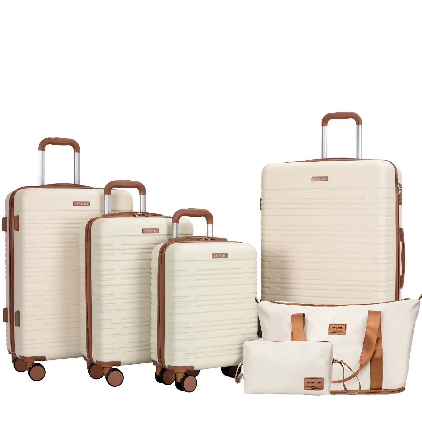 Luggage Sets 6 Piece, Suitcases with Double spinner wheels - Image 11