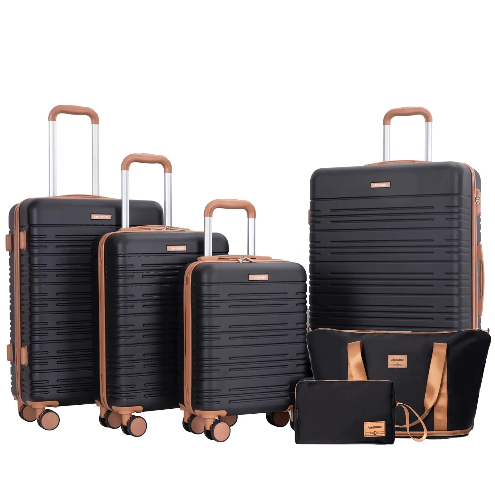 Luggage Sets 6 Piece, Suitcases with Double spinner wheels - Image 10