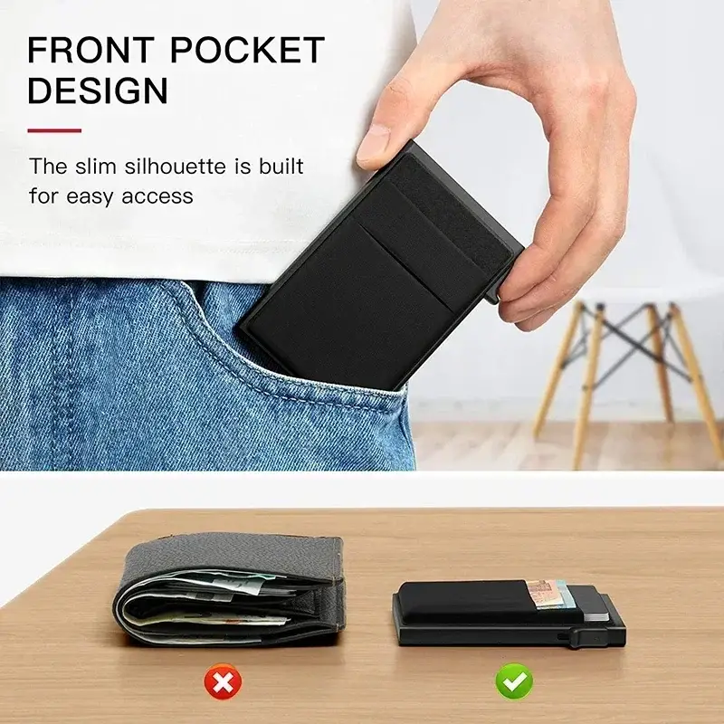 Slim RFID Pop Up Wallet - Image 4