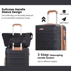 Luggage Sets 6 Piece, Suitcases with Double spinner wheels - Thumbnail Image 6