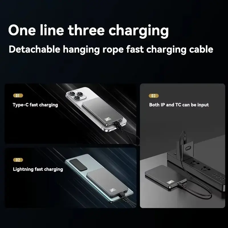 Lenovo Wireless Power Bank — cable connector diagram