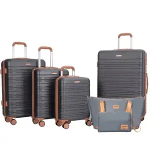 Luggage Sets 6 Piece, Suitcases with Double spinner wheels - Thumbnail Image 9