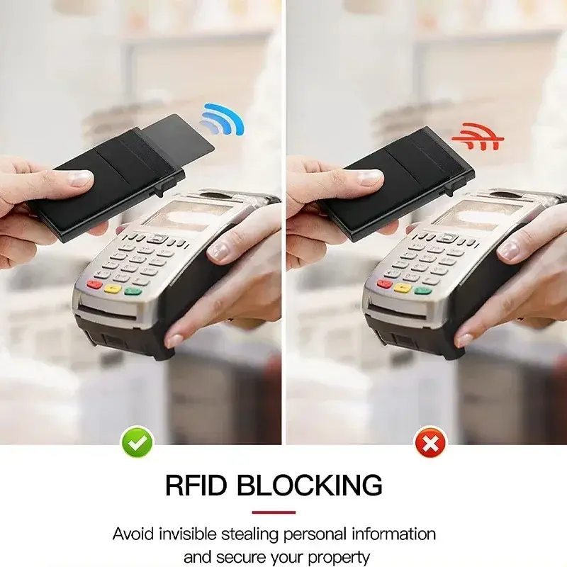 Slim RFID Pop Up Wallet - Image 5