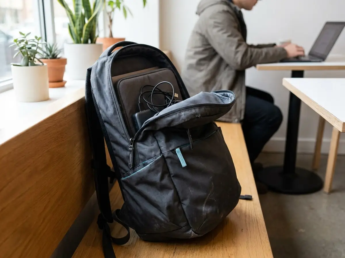 Travel backpack for organizing laptops and electronic accessories
