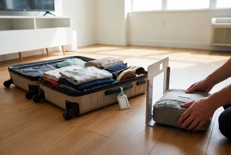 Carry-on luggage packing and measurement guide