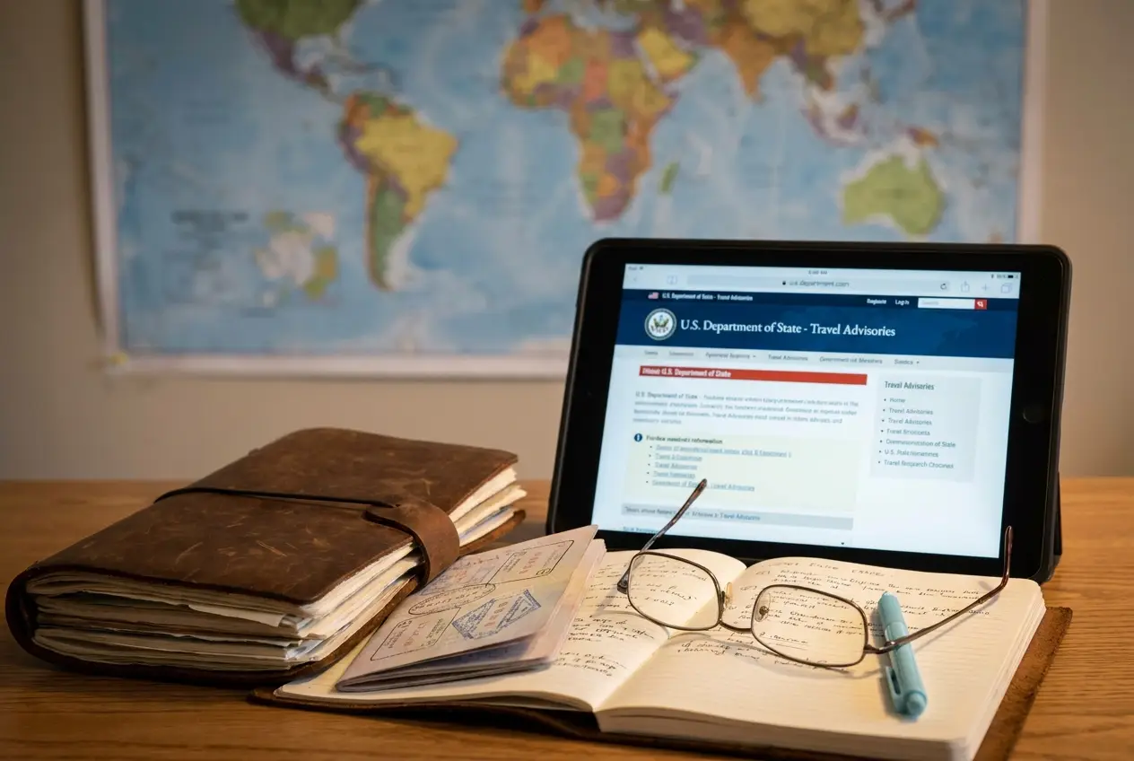 Professional header image for step-by-step guide: How to Read a State Department Travel Advisory Correctly
