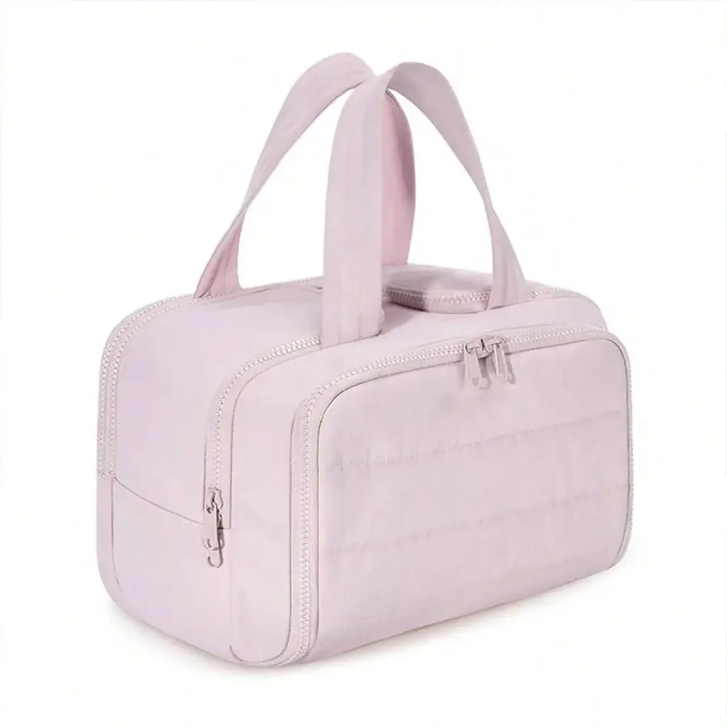 Large travel toiletry organizer for packing toiletries and personal essentials